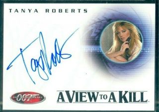 James Bond 40th Anniversary (a14) Tanya Roberts As Stacey Sutton Autograph Card