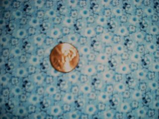 Small FLORAL Intact Vtg FEEDSACK Quilt Sewing Doll Clothes Craft Cotton Fabric 2