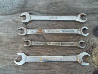 4 Usa Snap - On Wrench Line Ratchet Sw 1003 9/16 1/2 5/8 11/16 Vintage Special