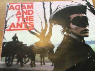 Adam And The Ants - Stand And Deliver 7” Rare Promo Fold Round Lyric Sleeve
