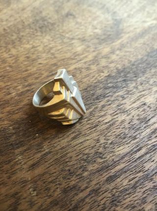 Vintage Antique Men’s Art Deco Ring Onyx Sterling Silver Size 7