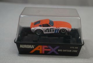 1973 AURORA AFX BRE - DATSUN 24OZ SLOT CAR IN CASE / PACKAGE 3