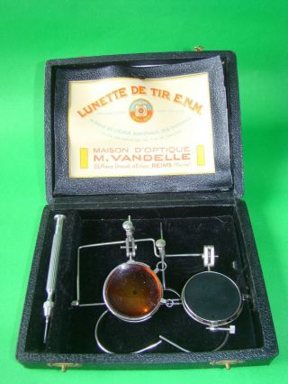 Antique Medical Eye Surgical Optometrist Set Marked Vandelle Reims France