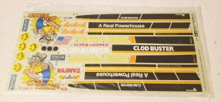 Vintage Tamiya Clod Buster Decal Sticker Sheet Clodbuster Clodzilla