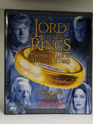 The Lord Of The Rings The Return Of The King Collectible Card Binder With Promos