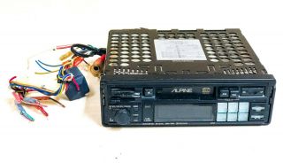Vintage Alpine 7292 Bi - Level 16w,  16w Am/fm Car Stereo Cassette Radio Scc Head