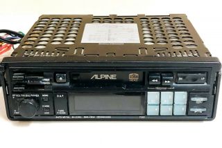 VINTAGE ALPINE 7292 BI - LEVEL 16W,  16W AM/FM CAR STEREO Cassette Radio SCC HEAD 2