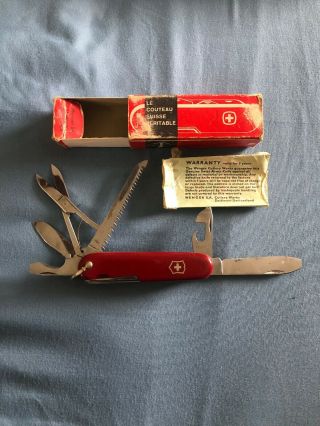 Vintage Stainless Swiss Army Knife Victorinox Officer Suisse