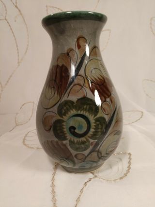 Hand Made/hand Painted Vase From Mexico (6 Inches)