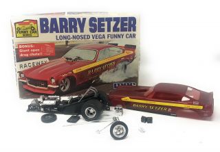 Mpc Barry Setzer Long Nosed Vega Funny Car Model Kit With Box