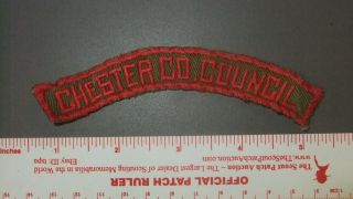 Boy Scout Chester County Council Krs Pa Half Strip 4276ii