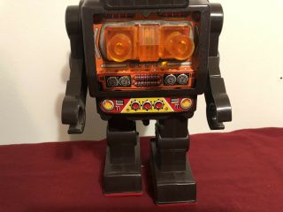 Vintage Fighting Robot Battery Operated Made In Japan Box Horikawa 3