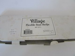 Dept 56 52596 Village Flexible Sisal Hedge Accessory Set Of 3