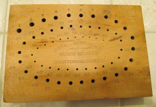 Vintage Etna Company Twist Drill Bit Holder Numerical Index Stand Wood Taunton