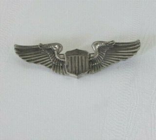 Ww 2 Army Air Corp Wings - Amcraft,  Sterling Pin,  Orig.  Owner Family Estate