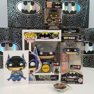 Funko Pop Batman Gamer Chase Gamestop Mystery Box Complete Very Rare
