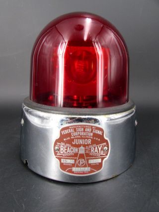 Federal Sign & Signal Corp Beacon Ray Junior 12v Model 15 - A Fire Dept