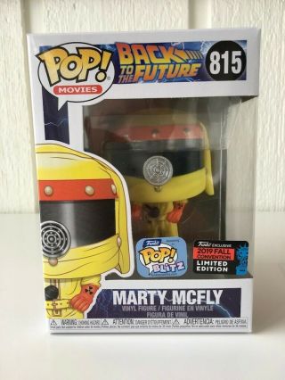 Funko Pop Marty Mcfly 815 - Back To The Future 2019 Nycc Shared Exclusive,