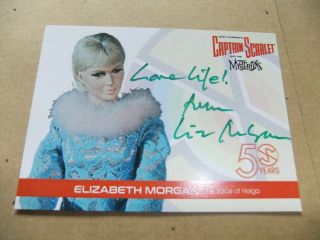 Gerry Anderson Captain Scarlet 50 Years Elizabeth Morgan Em1 Autograph Card