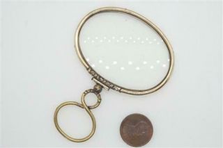 Antique Georgian English Gold Filled Large Quizzer / Magnifying Glass C1820