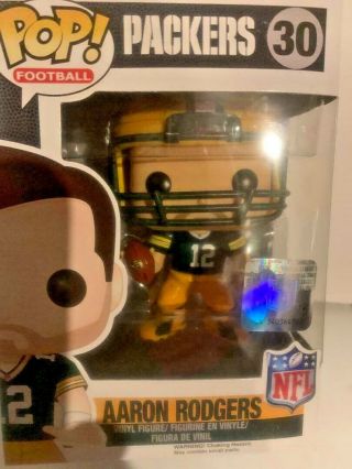 Funko Pop Nfl Green Bay Packers Aaron Rodgers (home) 30 Wave 2 Rare Vaulted
