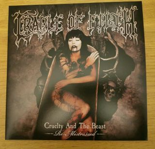 Cradle Of Filth Cruelty And The Beast Transparent Red Vinyl With Signed Art.