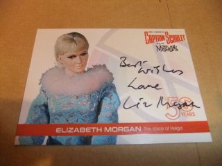 Gerry Anderson Captain Scarlet 50 Years Elizabeth Morgan Em1 Autograph Card Love