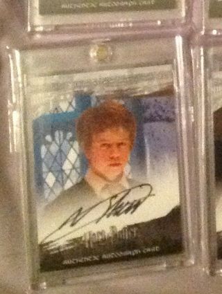 Harry Potter 3d Zacharias Smith Autograph Auto Signed Trading Card Artbox