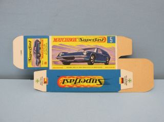 Matchbox Superfast 5a Lotus Europa “g Box” Unfolded C10