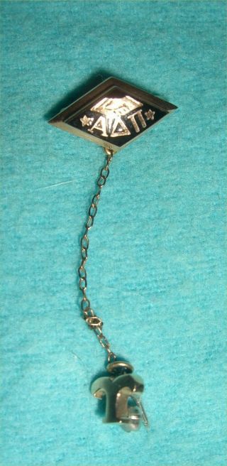 Vintage Alpha Delta Pi Sorority 10k Gold Member Pin / Badge
