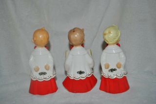 Josef Originals Naughty Choir Boys Set of 3 Vintage Christmas Figurines Japan 3