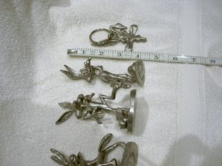 4 - WILE E COYOTE WARNER BROS LOONEY TUNES PEWTER.  4 