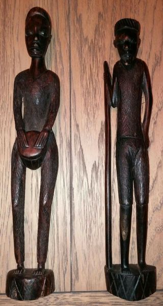Wooden Hand Carved Statues Made In Kenya