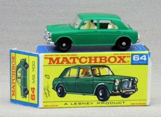 1966 Lesney Matchbox 64 - B V.  1 M.  G.  1100 W/driver & Dog - F1 Box