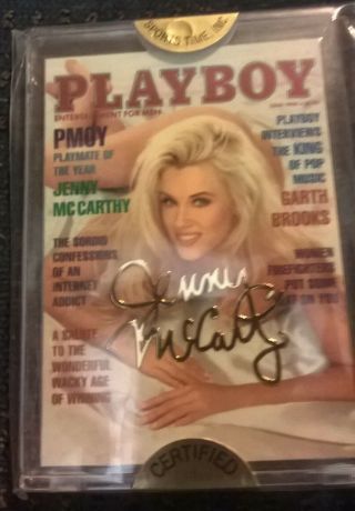 Playboy Jenny Mccarthy Gold Signature Card
