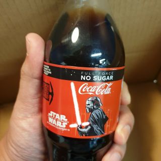 Exclusive Star Wars Light Up Coca Cola Bottle Kylo Ren Singapore Limited Edition