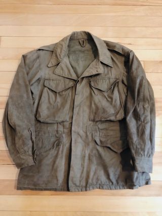 Vintage Us Army M - 43 Field Jacket 1940s Wwii Ww2