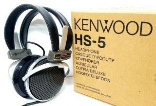Vtg Kenwood Ham Radio Hs - 5 Headphones Nib Pristine W Instructions Extra Ear Pads