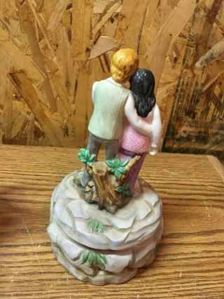 Vintage 1970 - 80 ' s Music Box A Price Import Couple Love Story 2