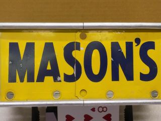 Masons Root Beer Pop Carrier Crate Soda Vintage Advertising Sign