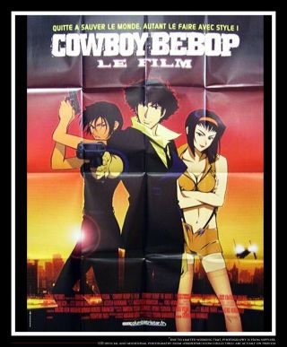 Cowboy Bebop S.  Watanabe 4x6 Ft Vintage French Grande Movie Poster 2001