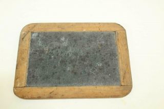 Vintage 2 Sided Slate Board Early School Personal Chalk Board 7.  5 " X 5.  5 "