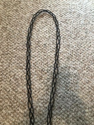 Vintage Looped Braided Wire Carpet & Rug Beater w/ Wood Handle 30 2