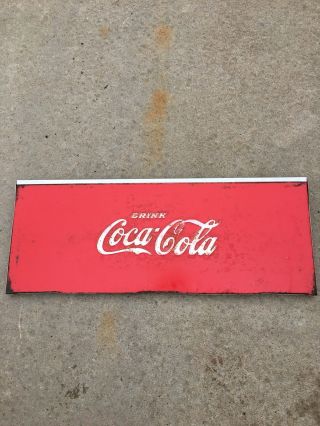 Vintage Coca Cola Cooler Door Coke Ice Chest Coke Cooler 29 - 1/2x11 - 1/2 Coke Sign