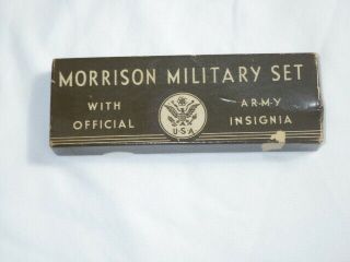 World War Ii Era Military Pen And Pencil Set,  Morrison,  Vintage Fountain Pen