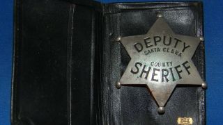 Vintage Obsolete Santa Clara Deputy Sheriff Badge