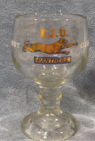 Vintage Huge E.  I.  U.  Panthers Shot Glass 8 " Tall