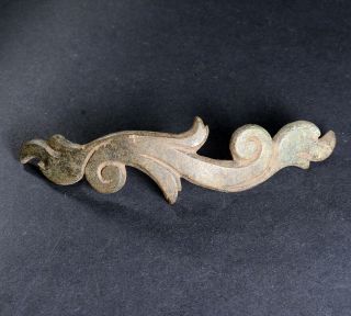 Old/vintage/antique Horse Harness Brass Metal Decorative Element 3 Holes Holders