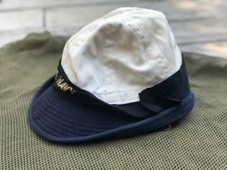 Daisy Mae WW2 US Navy Women’s WAVES Service Hat Seersucker Size 22 1/2 2