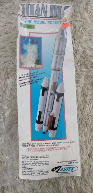 Vintage Estes Titan Iii E Model Rocket - Kit 2019 -